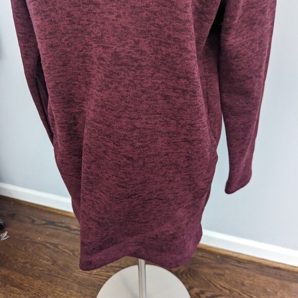Women's Lands End Large Maroon Red 14 - 16 Sweatshirt Pullover - Picture 2 of 6
